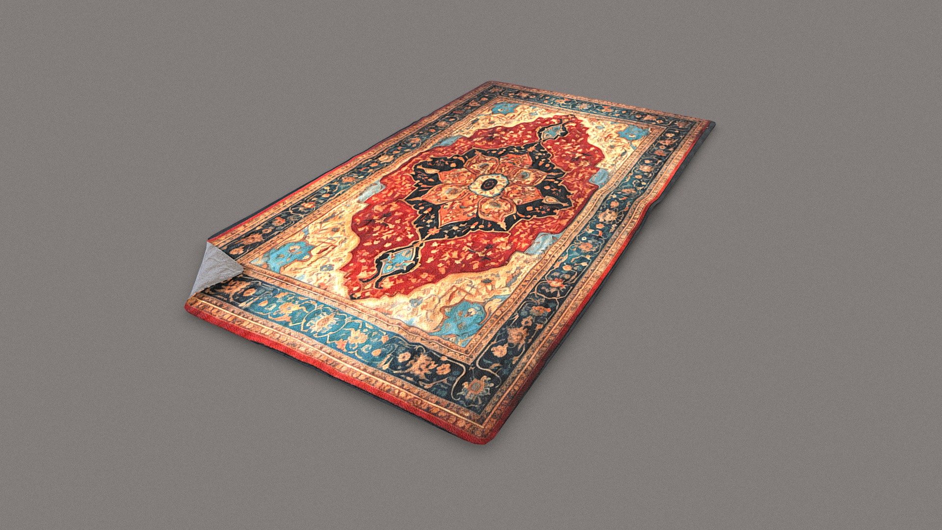 Persian rug with creases and folds, handy prop for any sort of interior environment. 

PBR textures @4k - Persian Rug - Buy Royalty Free 3D model by Sousinho 3d model