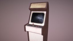 Retro Arcade Cabinet arcade, retro, arcade-retro, arcade-cabinet, substancepainter, substance, radio, retro-radio, retroelectronicschallenge