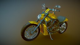 Harley Davidson V Rod bike, chopper, vr, american, harley, game, 3dsmax, vrod