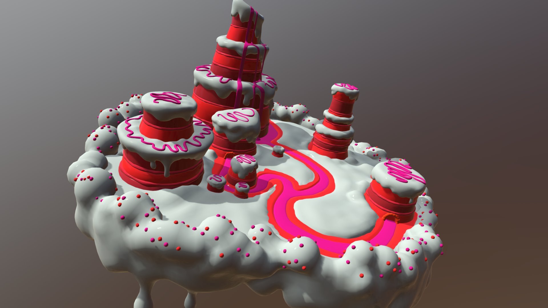 Eat candy pls. candy land is the way. eat candy in candy land. i know u want to do it! - Candy Land - 3D model by HardzGal 3d model