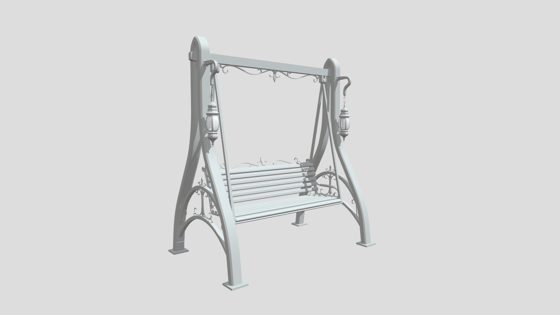 Bench Swing - 3D model by ViccusTorus (@viharnes) 3d model
