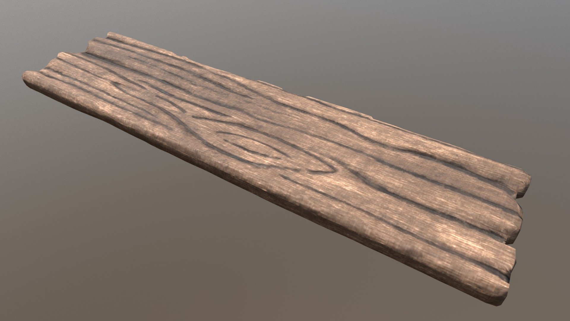 For a class - Stylized Wood Plank - 3D model by avolovar 3d model