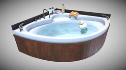 Jacuzzi Angular TR- Unik- Water bath, tub, jacuzzi, unwrapped, pbr