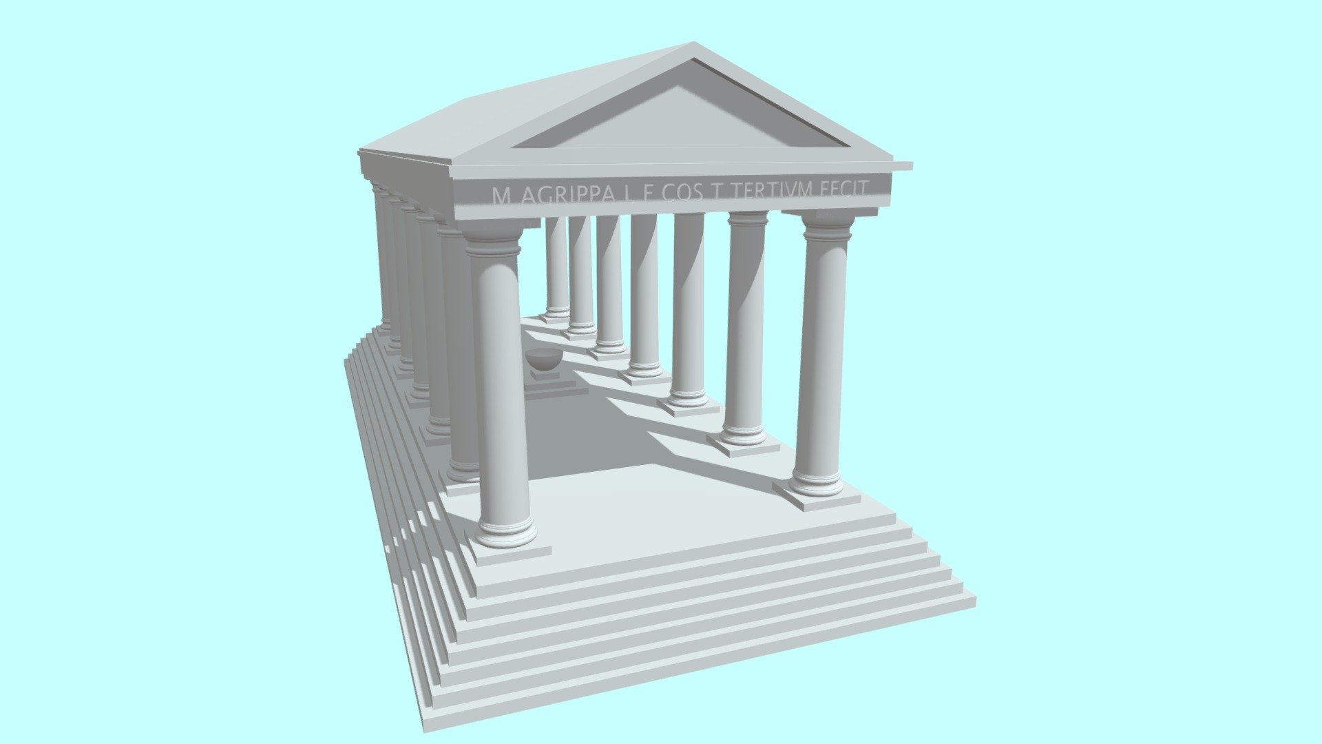 Doric Pillar - Download Free 3D model by jpoulse 3d model