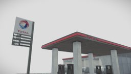 GAS STATION gas-station, asset, car, city