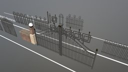Modular Metal Fences and Gate Pack metal, fences, gates, blender3dmodel, unrealengine4-unity5, gameready-lowpoly, metalfence, exterior-railing, unity3d, gameready, fences_pack, gamereadyasset3d, fences-for-games, gateforfence