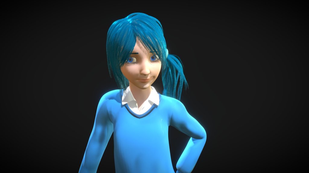 My Character, made with Blender.
I make to spend my school holiday.

Hope you like it ^_^ - Little Girl - 3D model by Rahachu 3d model