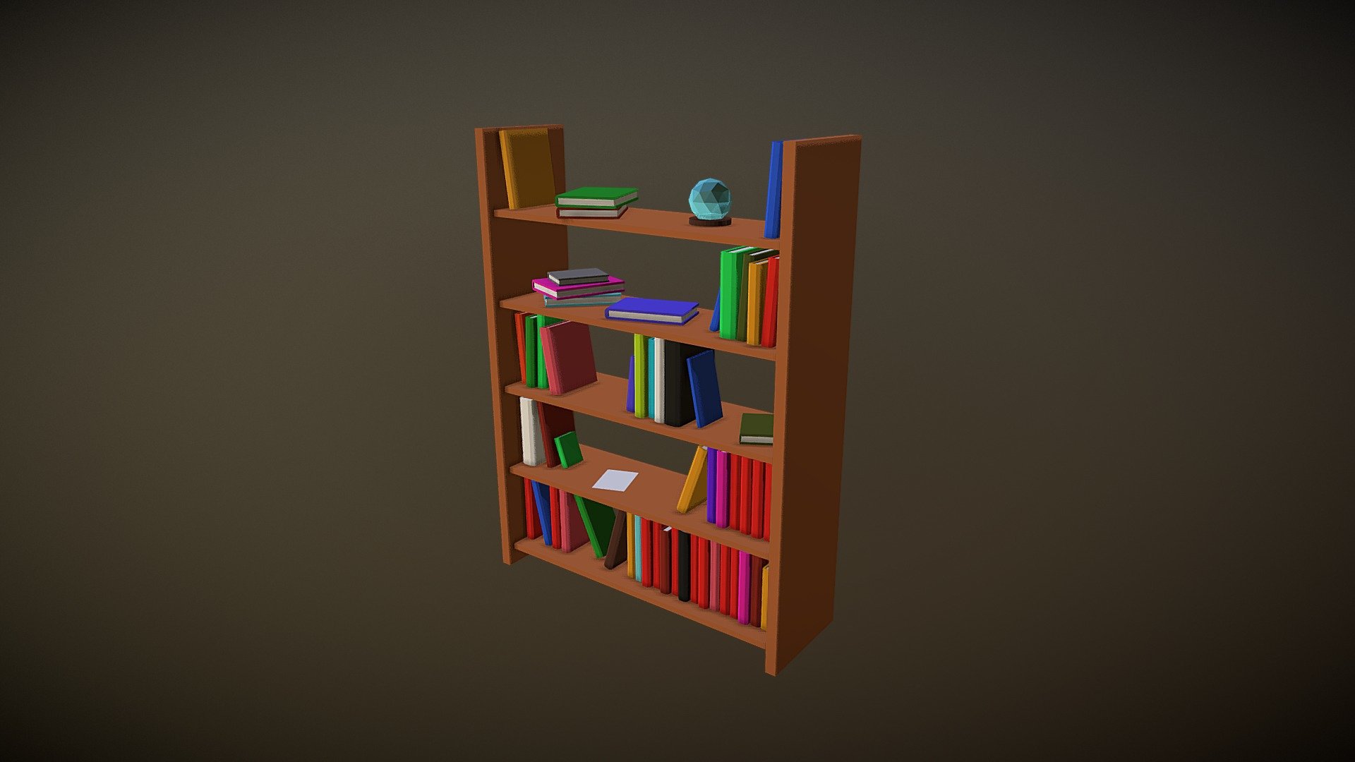 Basic bookshelf &hellip; - AS_Bookshelf - Download Free 3D model by DUCK_ (@DUCK_THE_KILLER) 3d model