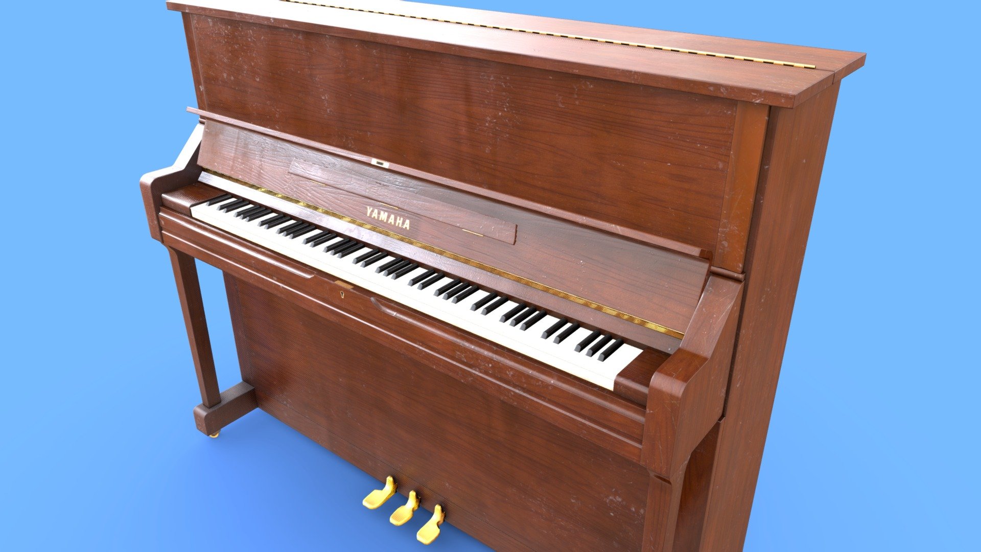 An upright piano created for a comedy club.
4096x textures, 79688 triangles.
This piano can be used in apartments, clubs, bars, on stages and anywhere else you could imagine. It is sure to bring people together, as long as someone knows how to play it 3d model