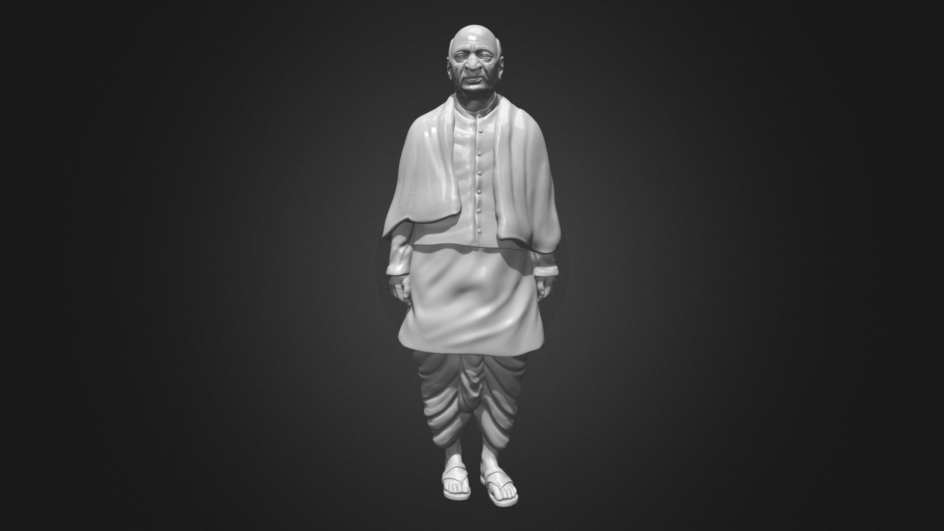 This is 3d printable model of Sardar Vallabhbhai Patel. It's world's tallest statue 3d model