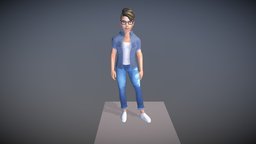 Male Avatar avatar, character, game, lowpoly, male