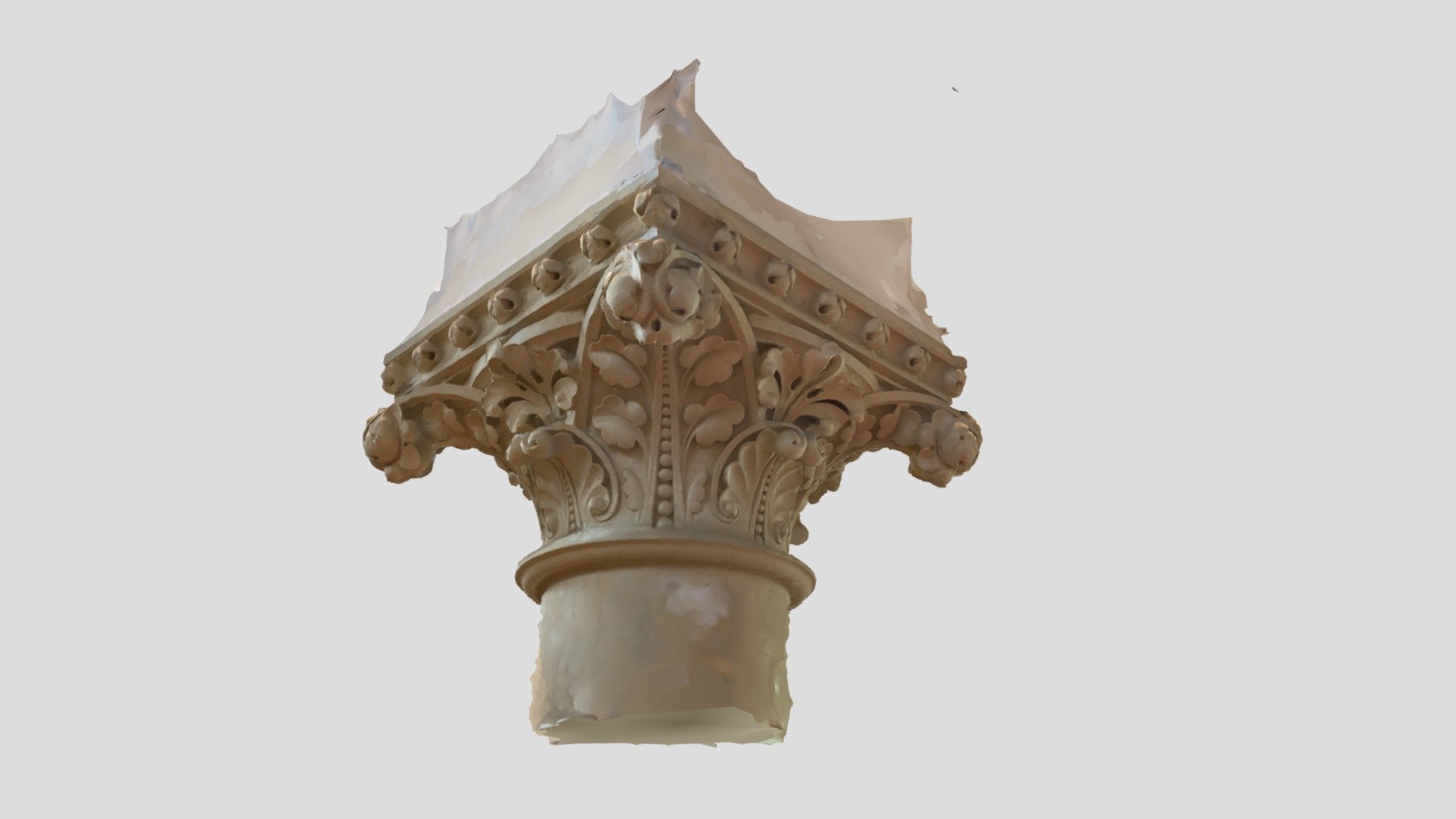 A column capital from the nave of a  Victorian gothic church. Christ Church Crouch End, London, UK. Model captured using RealityScan beta app on iPhone11 3d model