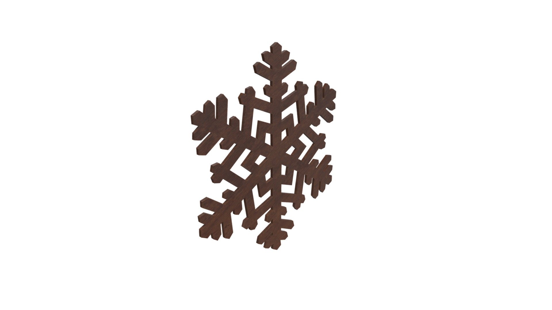 Processed with Batch Uploader - wood snowflake - Buy Royalty Free 3D model by HQ3DMOD (@AivisAstics) 3d model