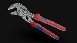 Knipex Pipe Wrench dae, pipe, wreck, handle, metal, tool, toolbox, howestdae, pipe-wrench, pbr, plastic, gap2021-2022, knipex