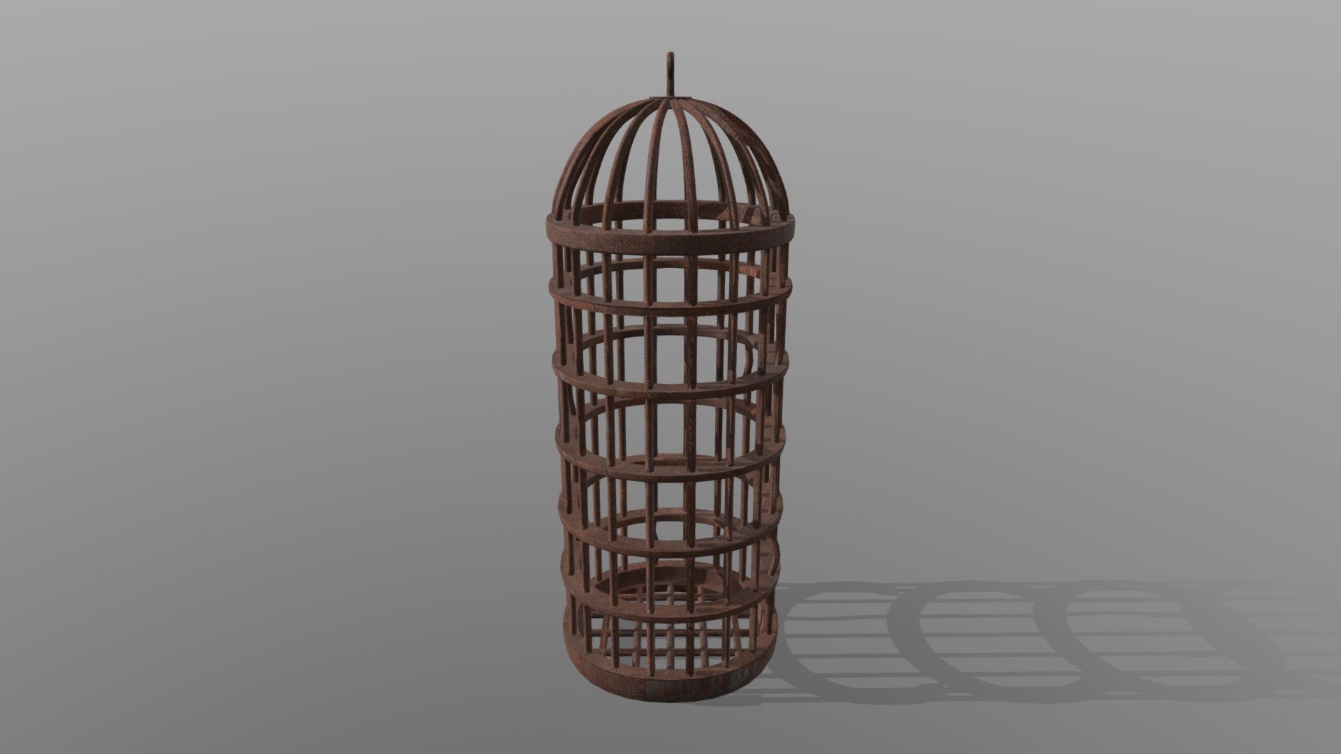 Medieval Prison Cage 3D model done in maya and textured in substance painter - Medieval Prison Cage - 3D model by Matteo Gazzi (@Yebisss) 3d model