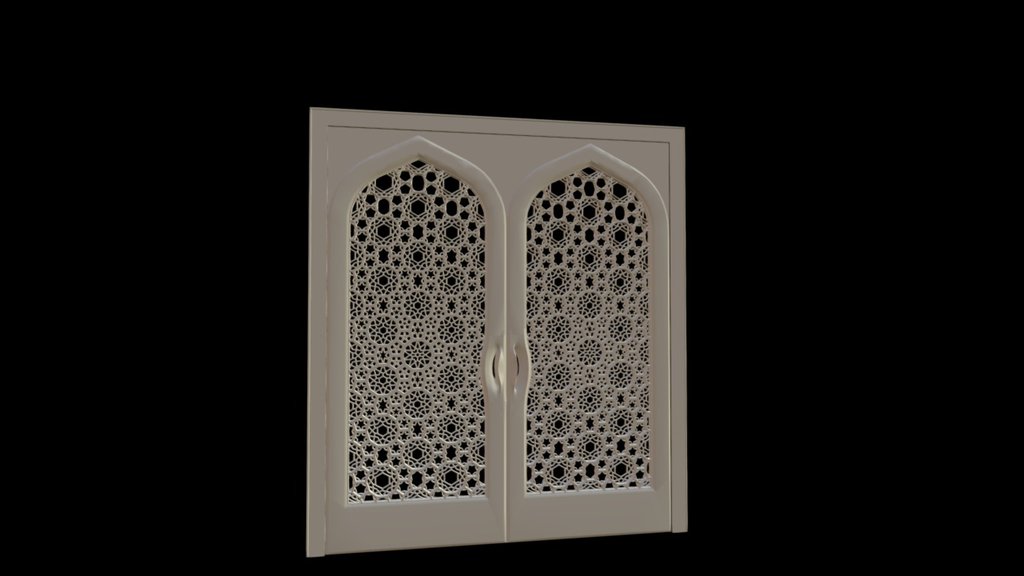 A new take on traditional Islamic patterns using a grasshopper paramtric 3D modeling 3d model