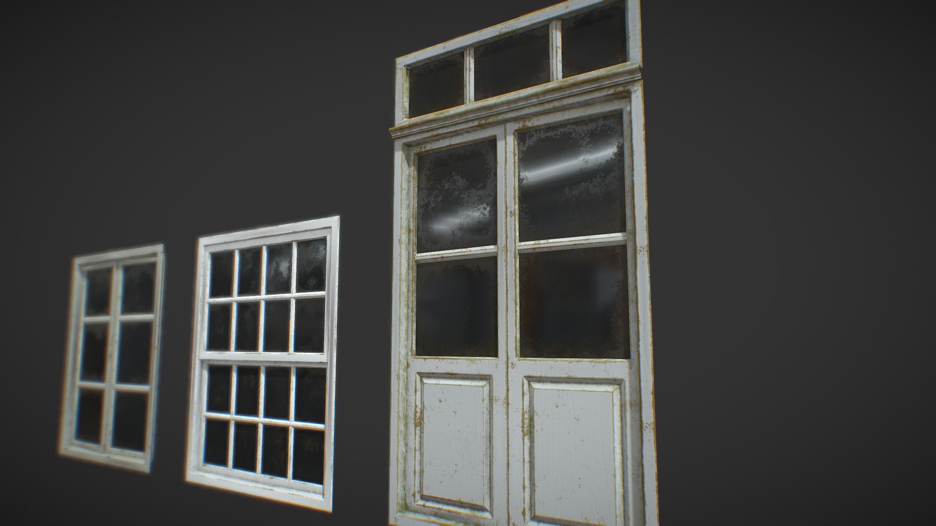 Some Training with Substance painter - Props Windows - 3D model by ocarian 3d model
