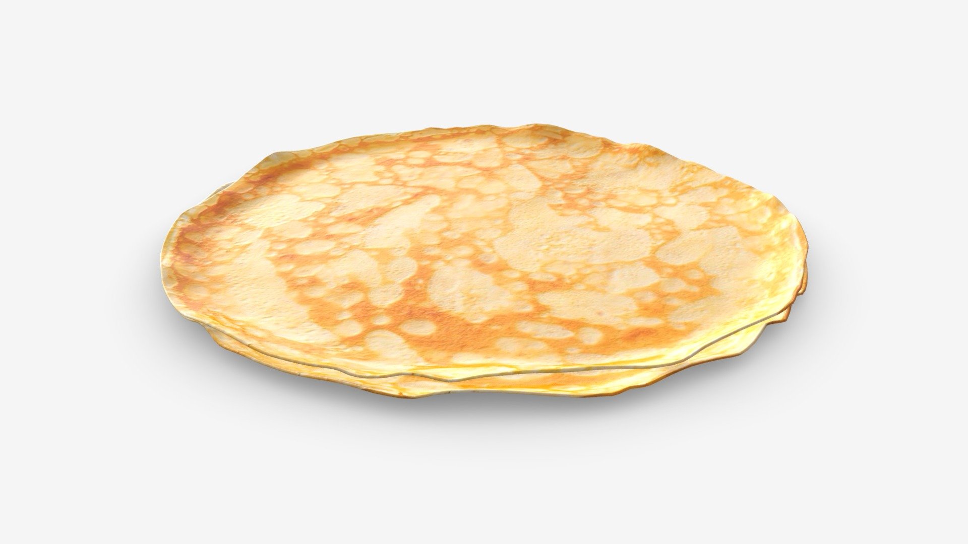 Pancakes plain - Buy Royalty Free 3D model by HQ3DMOD (@AivisAstics) 3d model