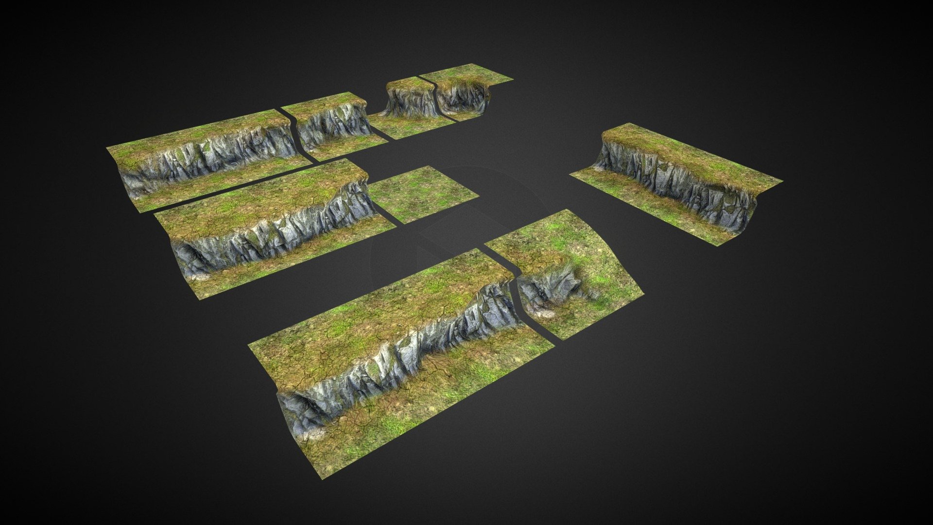 Project X 2014: Grass gtound tiles - 3D model by chyzhykov.roman (@chijikoff.roma) 3d model