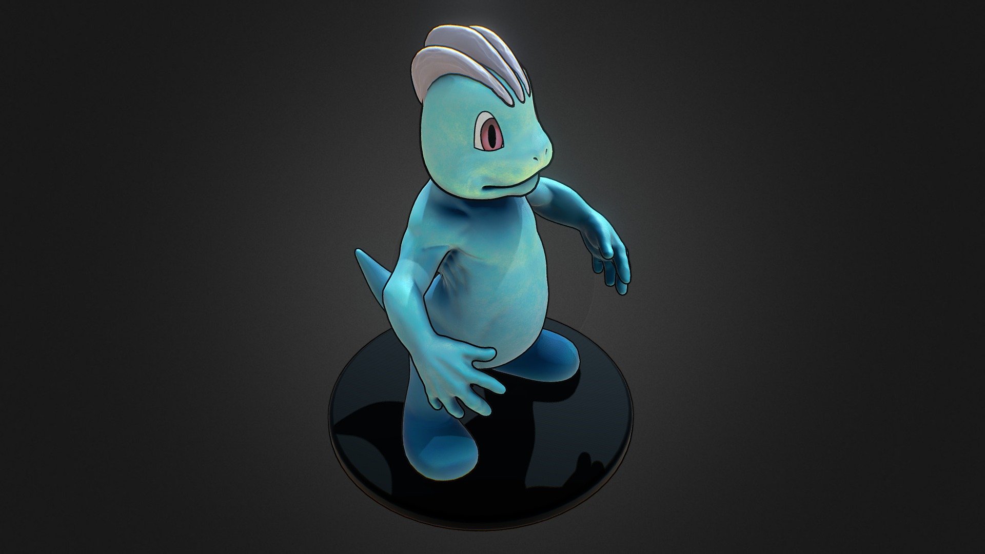 This one have eclectic design. Anatomical hands, cartoon feet. Fun to model, but not known pretty much at all.
Patreon - https://www.patreon.com/3dlogicus - Machop Pokemon - 3D model by 3dlogicus 3d model