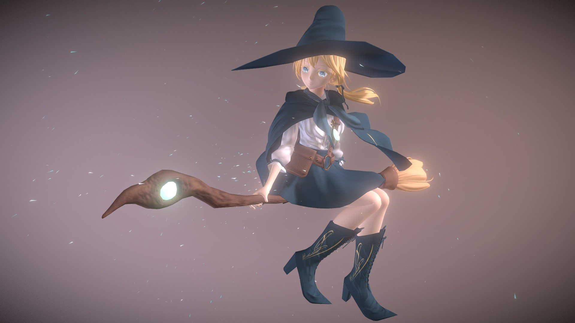 This is the first post!
I made an original magical girl with Blender.
Her name is Charlotte.
She is a cool girl 3d model