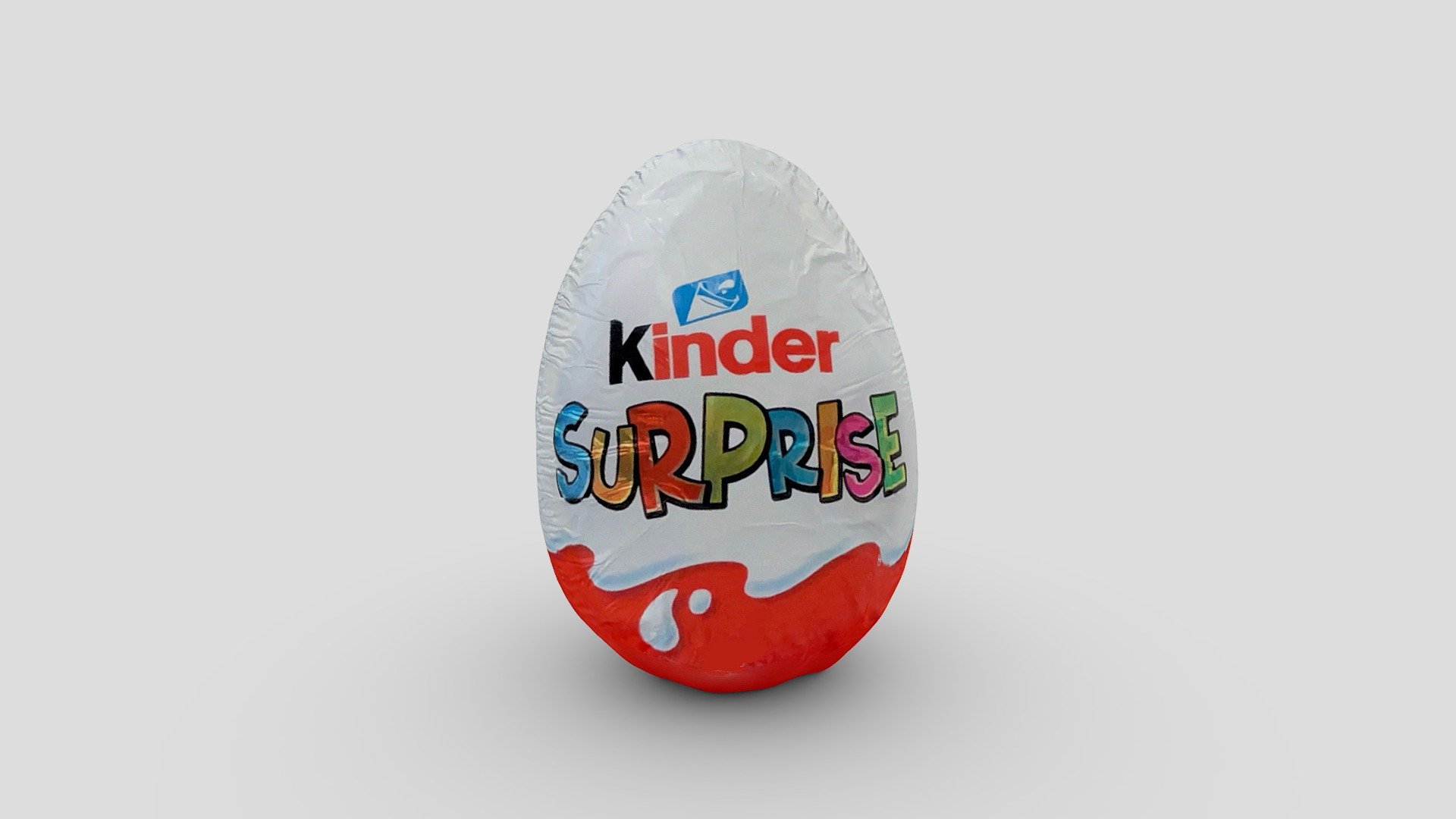 The Classic! Scanned in 4K! - Kinder Surprise Egg - Download Free 3D model by Qlone 3d model