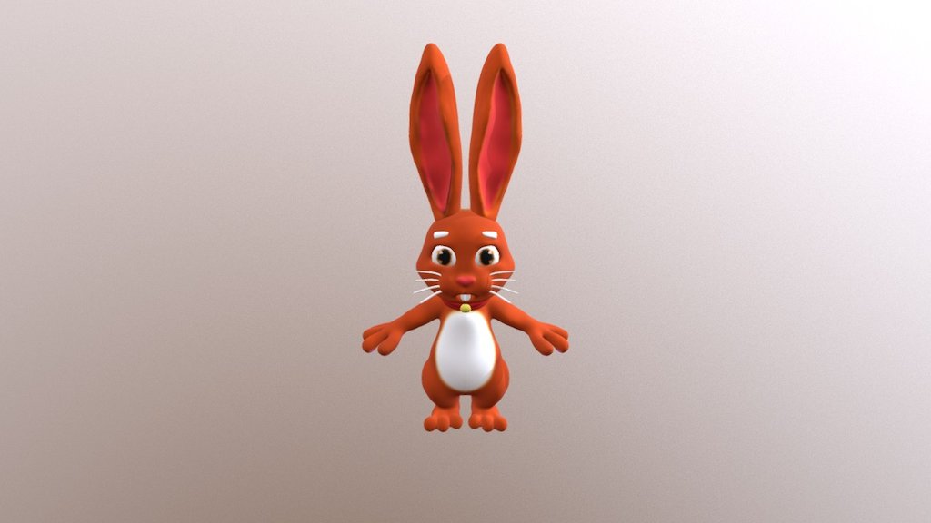 Character Cartoon ispirate found reference online - Bunny Cartoon Model - Download Free 3D model by xeratdragons (@dragonights91) 3d model