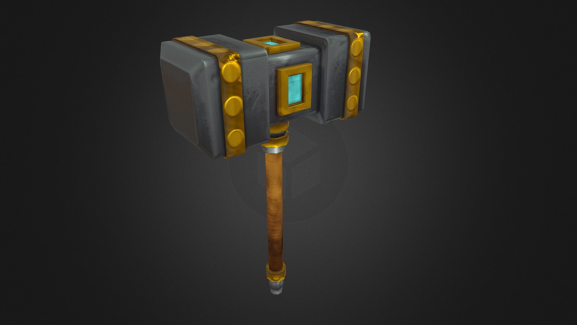 This cartoon hammer was made in blender, details were added in ZBrush and hand-paint texture was made in Substance Painter 2.
https://www.artstation.com/artwork/WeOzE - Cartoon hammer - 3D model by NaN_4aki (@NaN4aki) 3d model