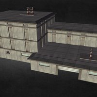 Warehouse warehouse, atlas, lowpoly, building, modular