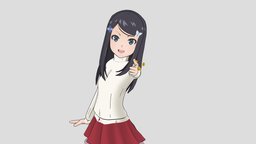 Mitsuha Yamano girl, anime