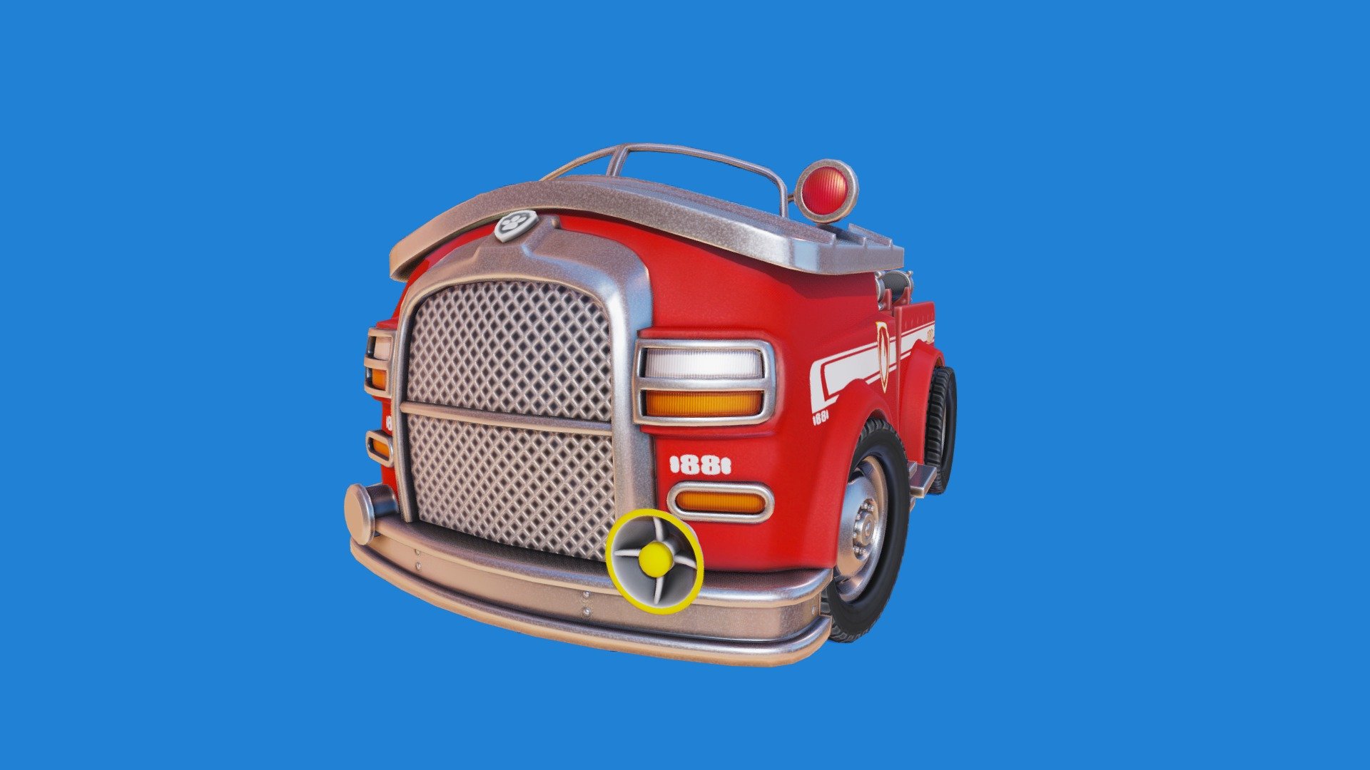 Paw Patrol: Marhsall Truck - 3D model by Christian Whelan (@CEWSKILL) 3d model