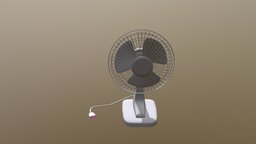 3D Model Fan base fan, electric-fan, electric, table-fan
