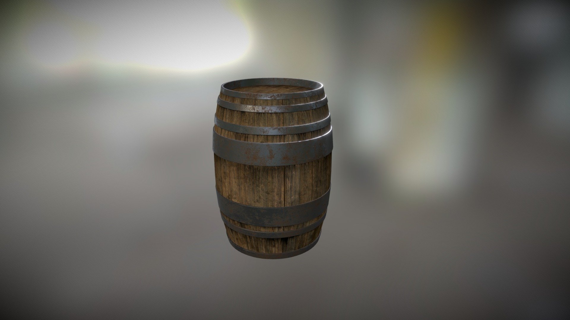 This is a barrel render i did for myself as a personnal work in my spare time, this model has 4096 triangles. the texture size is: 2048.
I did all the textures work with Substance Painter 3d model