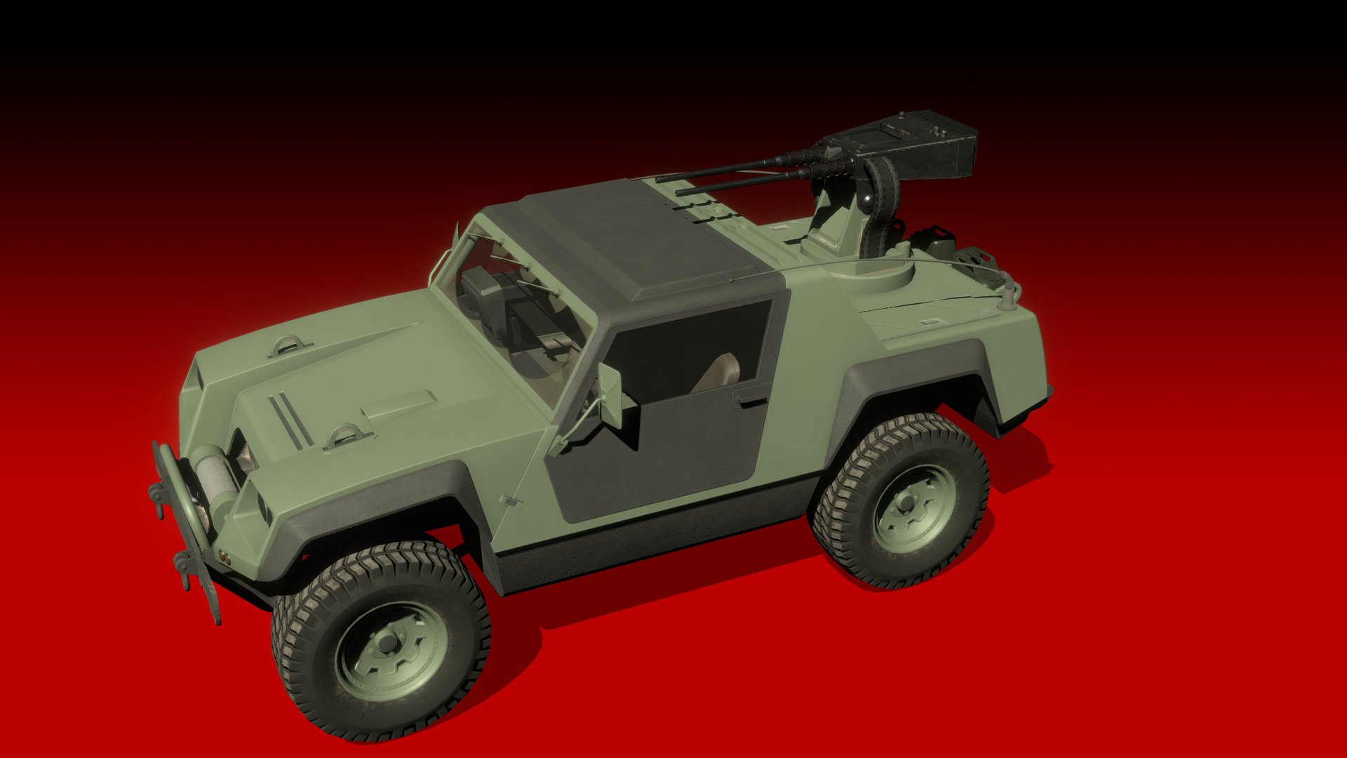 Inspired by a toy from the '80s, this vehicle has been fleshed out for a realistic representation as if one could actually operate it. Real world components and proportions are incorporated into the design to help acheive this. 

This is part of a series of vehicles and assets that can be used in &ldquo;Fight for Freedom!