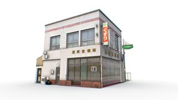 Tokyo Building 6 japan, photorealistic, china, classic, asian, ready, tokyo, chinese, realistic, old, real-time, game, lowpoly, low, poly, house, building, japanese