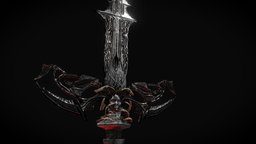 Akeldema the Draining Blade blood, artifact, draining, weapon, gameart, animation, sword, nmhstudios