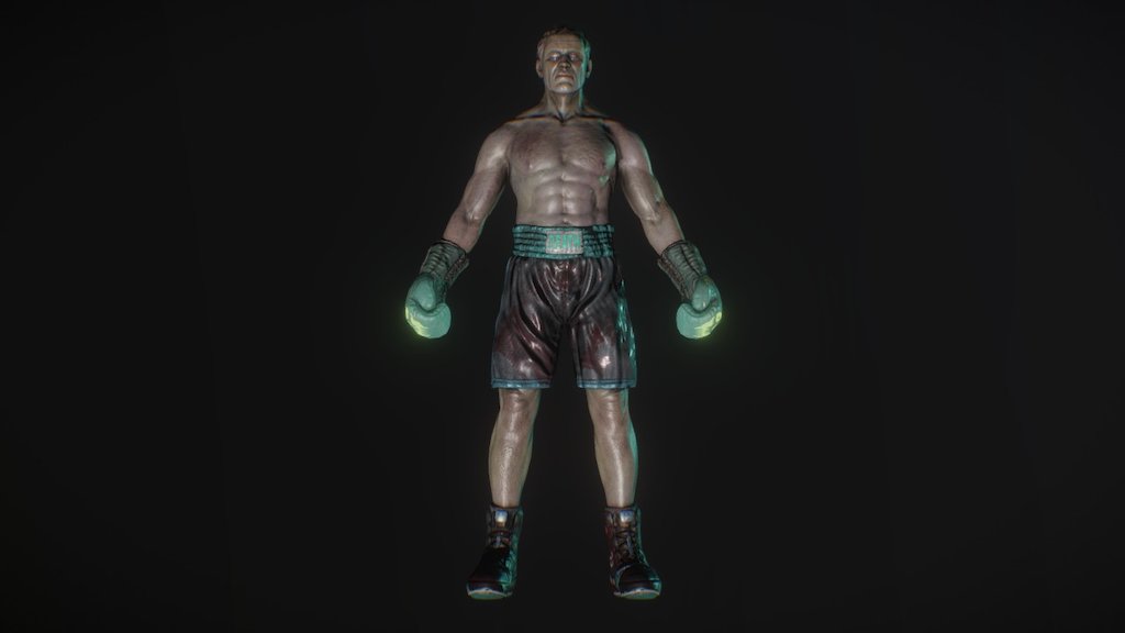A variant skin for the Old Boxer I worked on. This came about from wanting to work on my texturing workflow to see if I could reuse an asset I already had. I created the custom logos found on the clothing 3d model