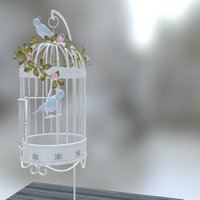 Bird Cage and Birds bird, cage, antique, roses, shabby, chic