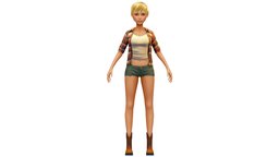Cartoon Style Low Poly Farmer Short Avatar body, toon, style, dressing, avatar, cloth, shirt, fashion, women, shorts, hipster, jacket, clothes, ornament, torso, skirt, cowboy, stockings, young, shoes, boots, national, farmer, woman, cowgirl, casual, lace, t-shirt, boho, beads, -woman, metaverse, tunic, hairstyle, -girl, windbreaker, character, girl, cartoon, "decoration", "cowboy-boots", "boho-style"