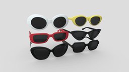 Sunglasses Pack square, product, goggles, set, people, vintage, fashion, retro, hipster, beauty, accessories, pack, equipment, ready, sunglasses, round, glasses, commercial, hinge, bundle, eyewear, spectacles, apparel, character, glass, game, art, low, poly, plastic, clothing, black