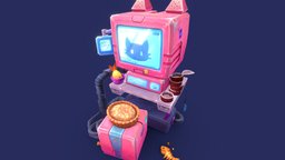 [Prop] Sci-Fi Cat computer