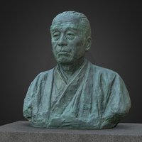 Fukuzawa Yukichi (10000¥) japan, statue, photogrammetry, 3dscan