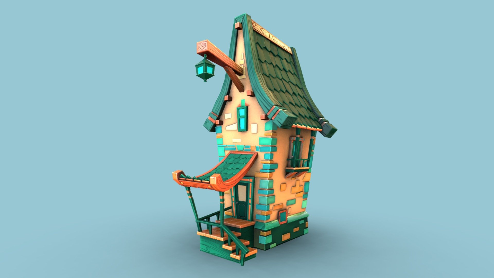 Concepted by Lena Novikova
https://www.artstation.com/artwork/n2Yko - Sweet home - 3D model by sadfrogfromnsk 3d model