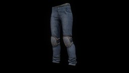 Jeans with Knee Pads pants, survival, jeans, dayz, game, kneepads