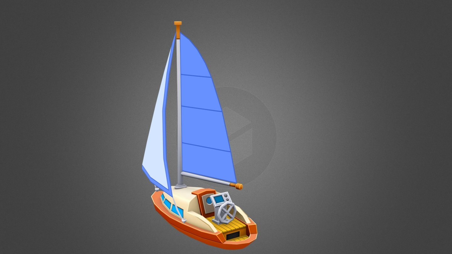 Yacht preview - 3D model by AntonS (@antonsyutkin) 3d model
