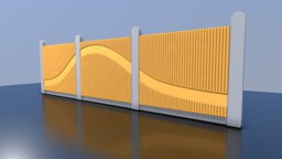 Noise Protection Walls FCN (WIP-1) | High-Poly protection, high-poly, wip, noise, vis-all-3d, 3dhaupt, fcn, software-service-john-gmbh, blender3d, wall