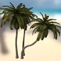 Low Poly Palm Trees 
