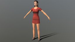 Female LowPoly (Rigged)