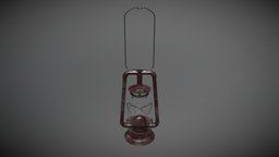 Old oil lamp lamp, lantern, ready, blender-3d, low-poly-blender, oli, game, substance-painter