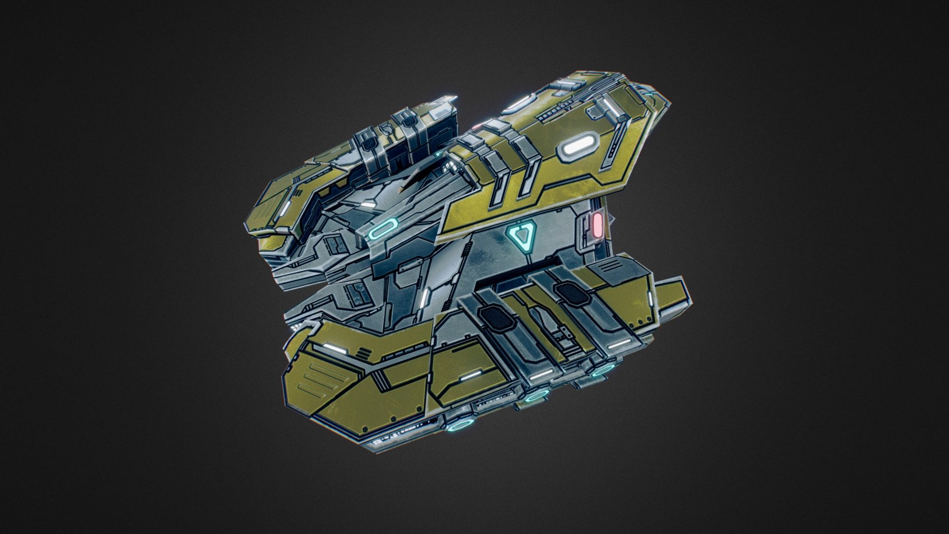 In-game model of a small spaceship belonging to the Eclipse faction.
Learn more about the game at http://starfalltactics.com/ - Starfall Tactics — Orlov Eclipse frigate - 3D model by Snowforged Entertainment (@snowforged) 3d model
